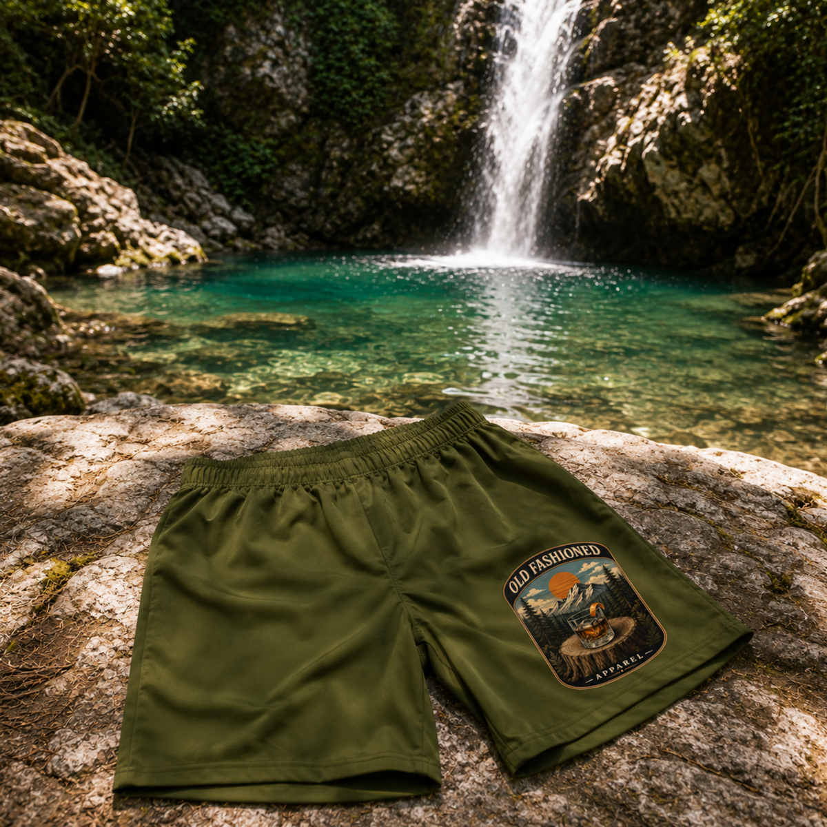 National Parks All-Over Print Swim Shorts