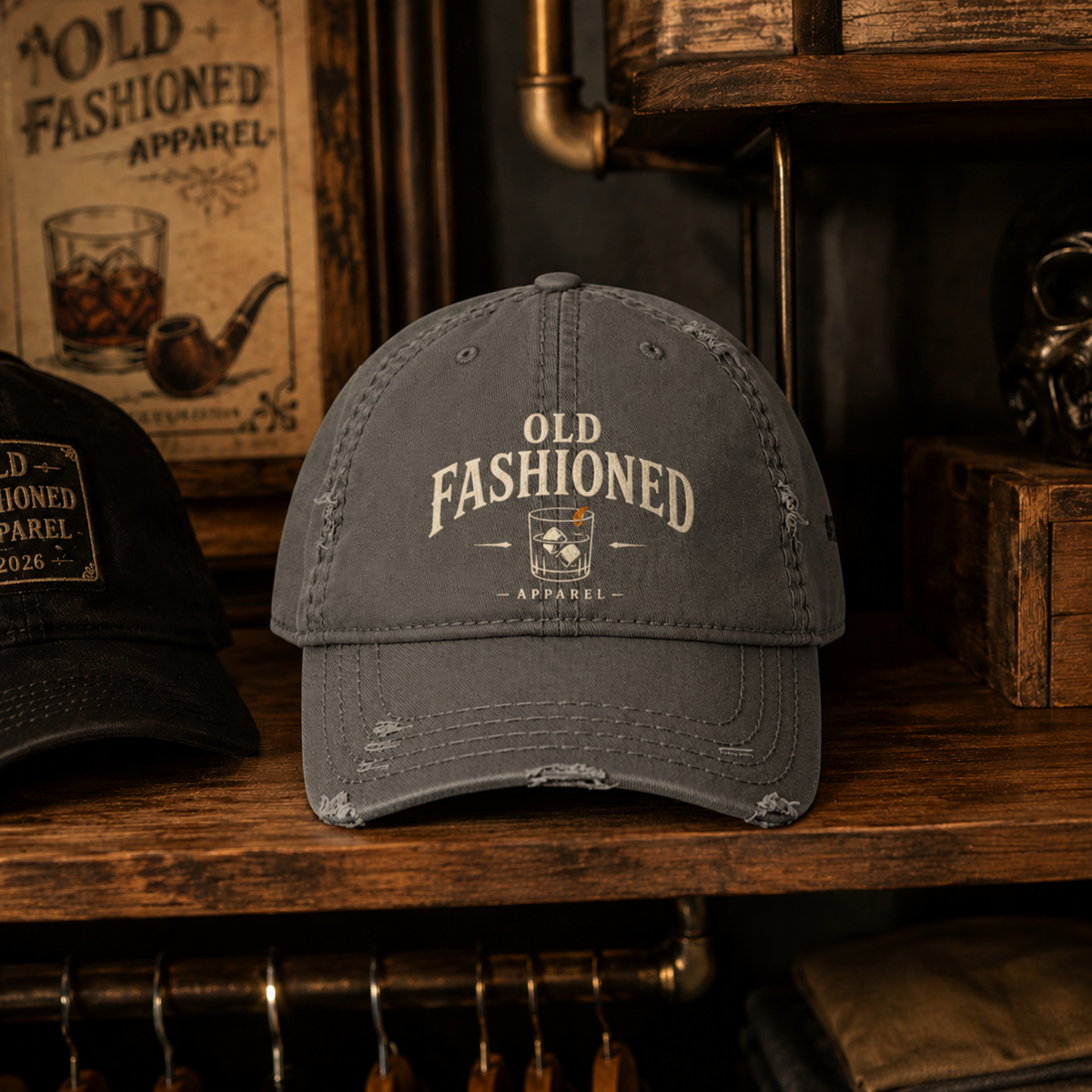 Old Fashioned Apparel Distressed Hat