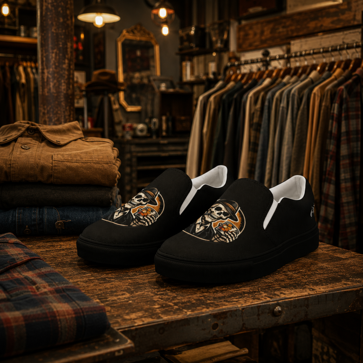 Old Fashioned Apparel Gentleman's Reserve Slip-On Canvas Shoes