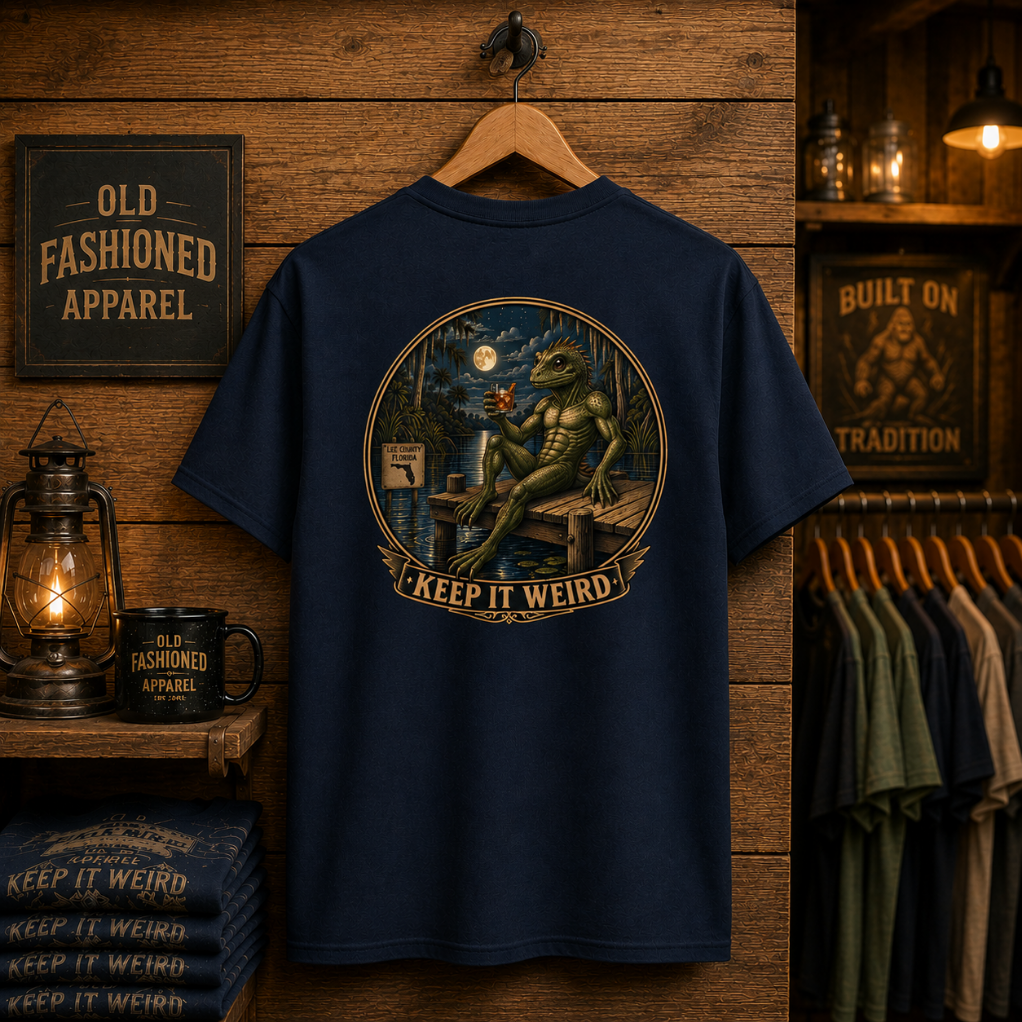 Keep It Weird Lizard Man Classic Tee